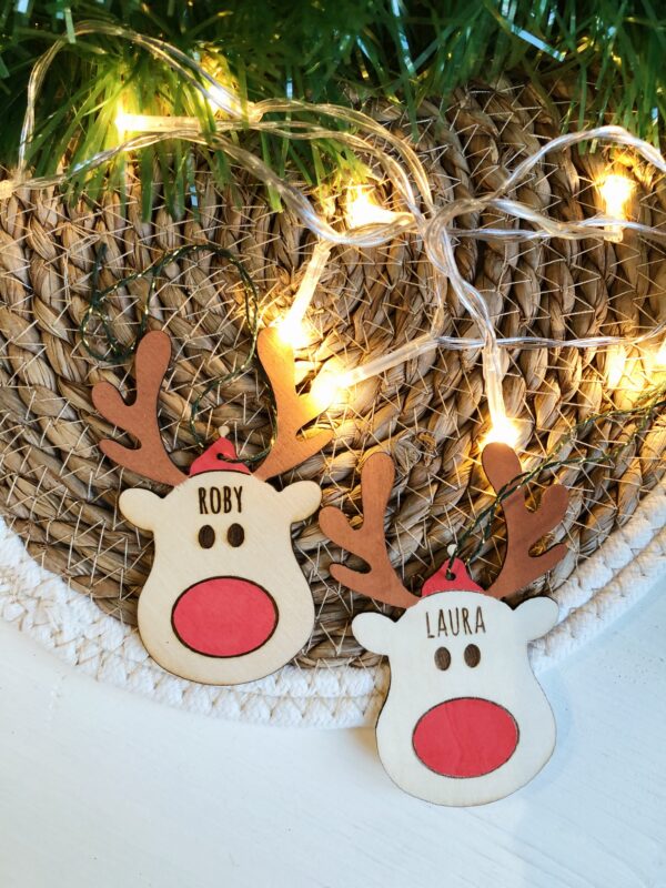 Renne in legno decorative personalizzabili