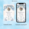 Invito Digitale Personalizzabile Battesimo, Cresima o Prima Comunione - immagine 2