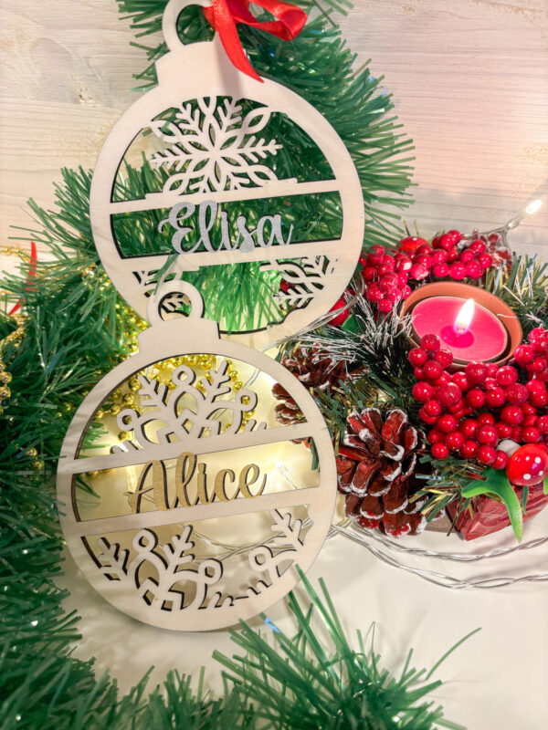 Pallina di Natale con nome