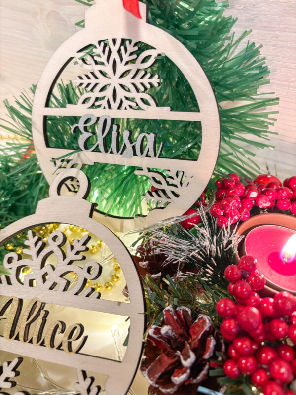 Pallina di Natale con nome - immagine 2