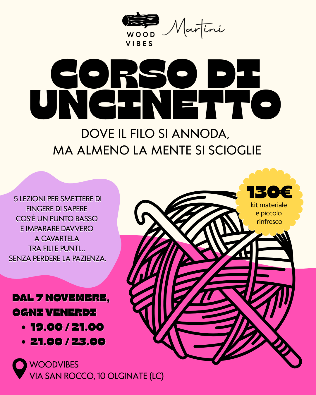 CORSO DI UNCINETTO
